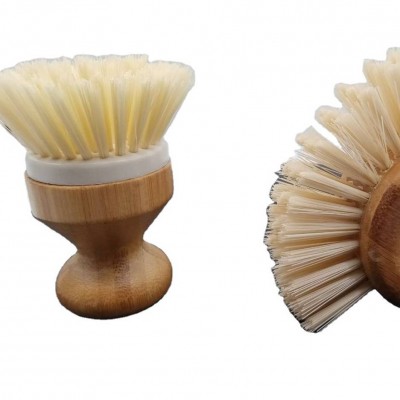 Bamboo Dish Brush Wooden Dish Scrub Brushes For Dishes Pots Pans Kitchen Sink Bathroom Scrub Brush