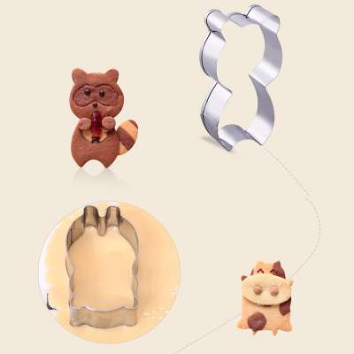 Amazon Best Selling Top Quality Cartoon Animals Biscuit Cutter Mold Sets Creative Bakery Tools For Children